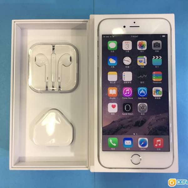 Apple iphone6 5.5 plus 64GB 香港行貨 白色 *99%new 有盒全套齊 ！行保至 17/3/2016