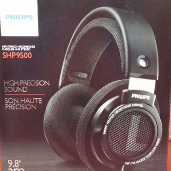 全新 Philips SHP9500 開放式 耳機