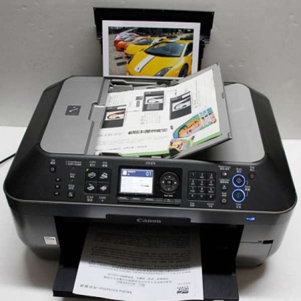 清潔了少用中級mini office Fax scan 五色墨盒printerCANON MX876<經router用WIFI>