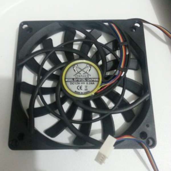 99.9%NEW Low Profile 超薄 Scythe CPU PWM FAN 4 pin 12mm 厚 ITX HTPC