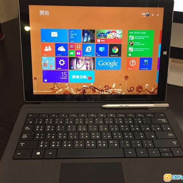 Surface Pro 3 /  i5 / 4G Ram / 128GB /  keyboard