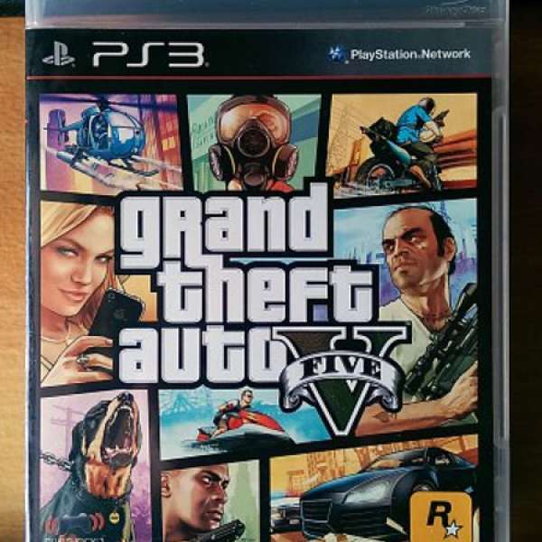 PS3 GTA 5 (GTAV) CODE未用 可ONLINE 9成新