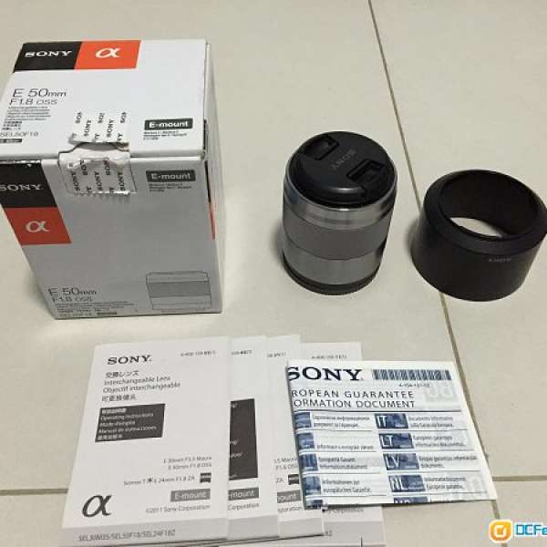 Sony SEL50f18  - 9成新