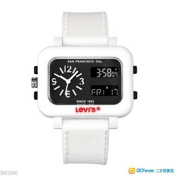 Levi's  LTE0601 白色手錶 有盒及說明書