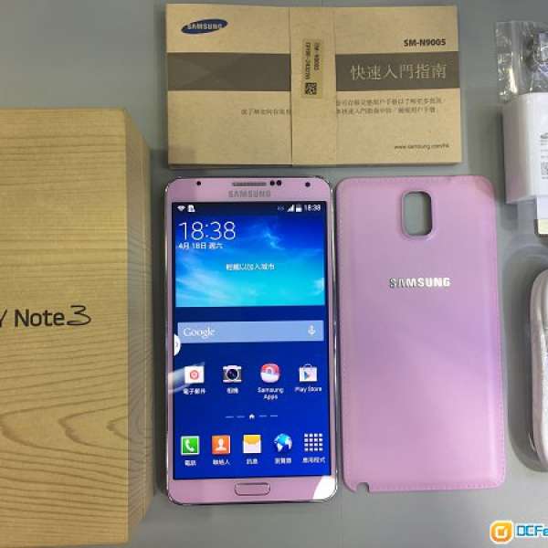 Samsung Galaxy Note 3 N9005 LTE 4G 香港行貨 粉紅色 *88% new ! 有盒配件 ！