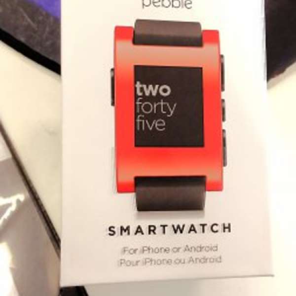 全新Smartwatch Pebble (Red) $500
