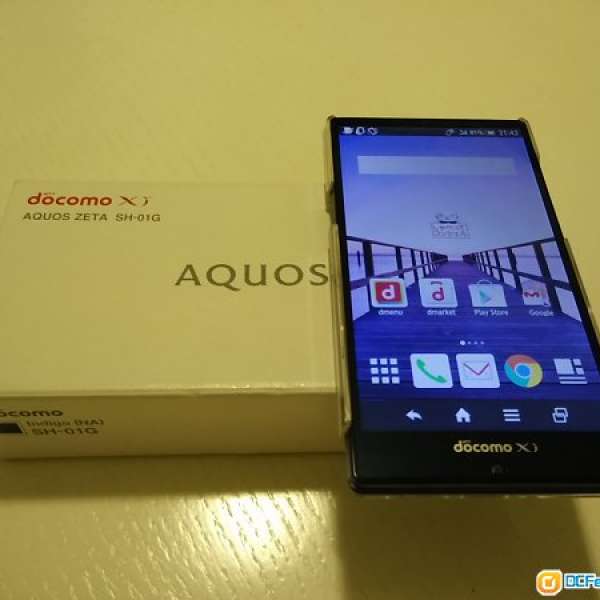 99.99% 新NTT docomo Aquos Zeta SH-01G 藍黑色手機