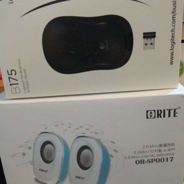 ORITE speaker +  Logitech B175 mouse
