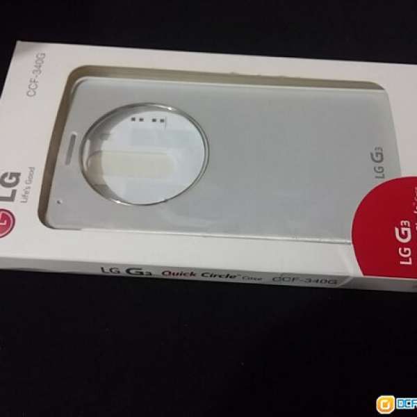 99%新LG G3 D855 原廠 Quick Circle Case CCF-340G 白色