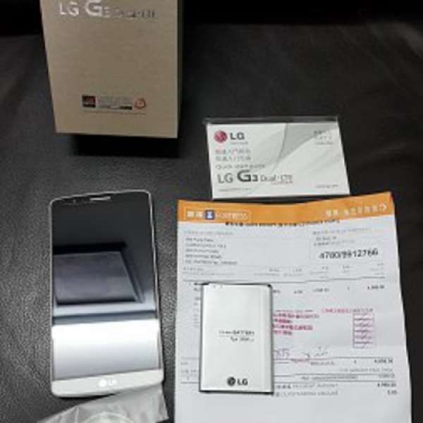 LG G3 DUAL D858HK 99.9%新 白色 32G 3G Ram 中港4G雙卡 香港行貨全套齊豐澤單