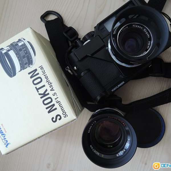 FS : Voigtlander R2s + 50mm 1.5 + Grip + Nikon RF 35 1.8