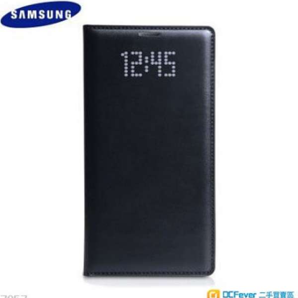 全新 Samsung 三星 Galaxy Note 4 LED Flip Wallet Cover - Black