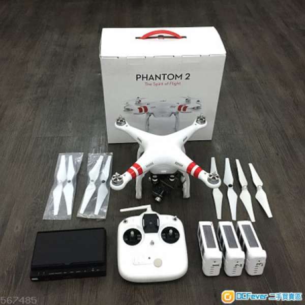 DJI Phantom 2 + H3-3D + FPV system + mini IOSD