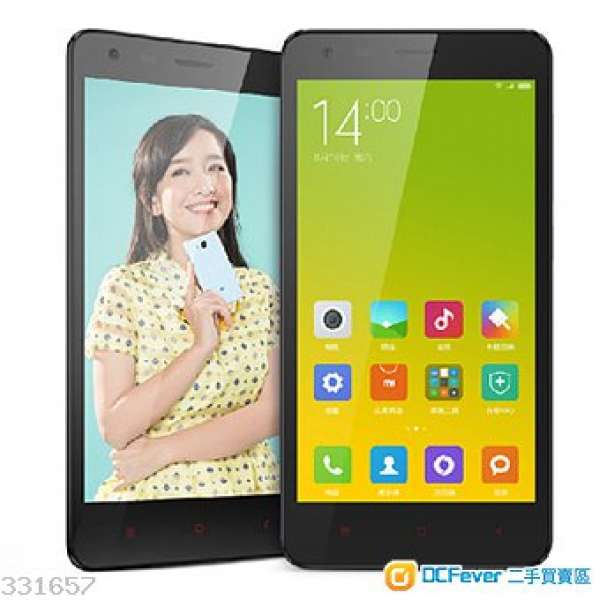 Xiaomi香港官網訂購4月新版連紙皮全新未開封行貨紅米2 4G LTE黑色black跟單據保養只...