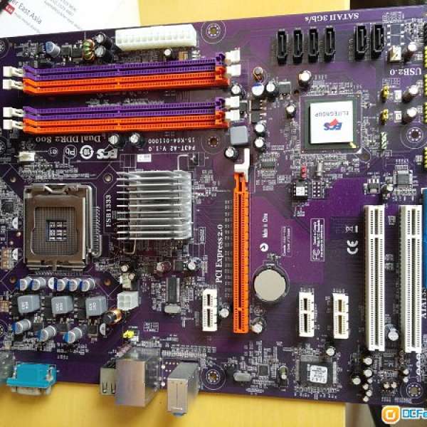 MB: ECS P43T-A2 (LGA 775, P43 chipset, DDR2x4)