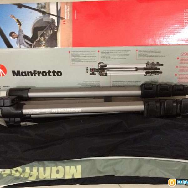 Manfrotto 390 series MK393-PD 鋁質腳架 95% new