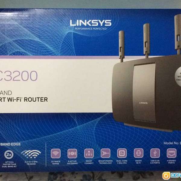 99% 新 Linksys AC3200 三頻 Smart Wi-Fi Router (EA9200)