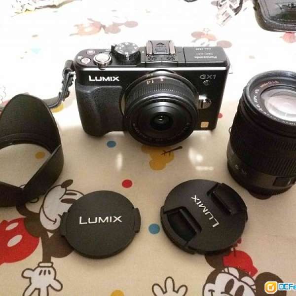 90% New Panasonic Lumix DMC-GX1 連 2 鏡