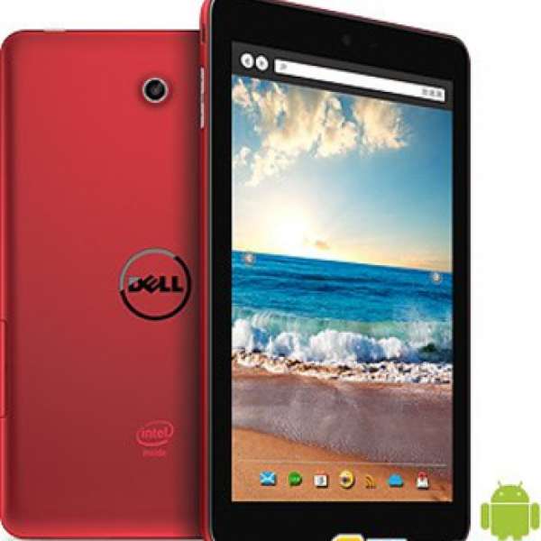 Dell Venue 8 Android 4.4.2 8吋平板 tablet 16gb 2gb ram Wifi 紅色9成半新