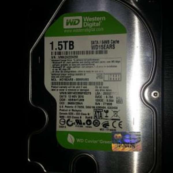 WD GREEN 3.5" SATA 1.5TB