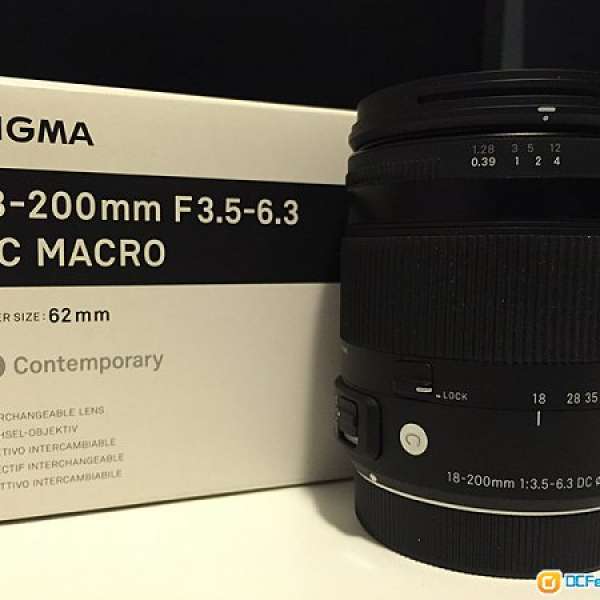 Sigma 18-200mm F3.5-6.3 DC MARCO OS HSM Contemporary (Canon mount)
