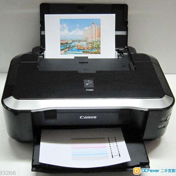 出文件印相五色墨盒canon iP 3680 Printer已入滿代墨水<即買即用>