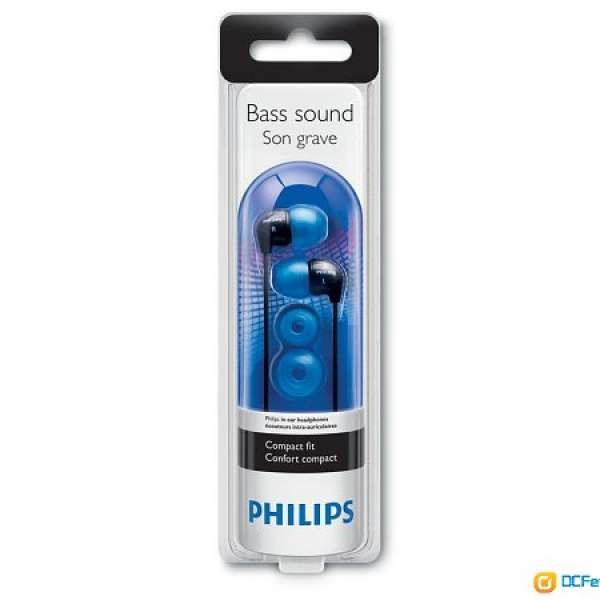 [入耳式耳筒] Philips SHE3500BL
