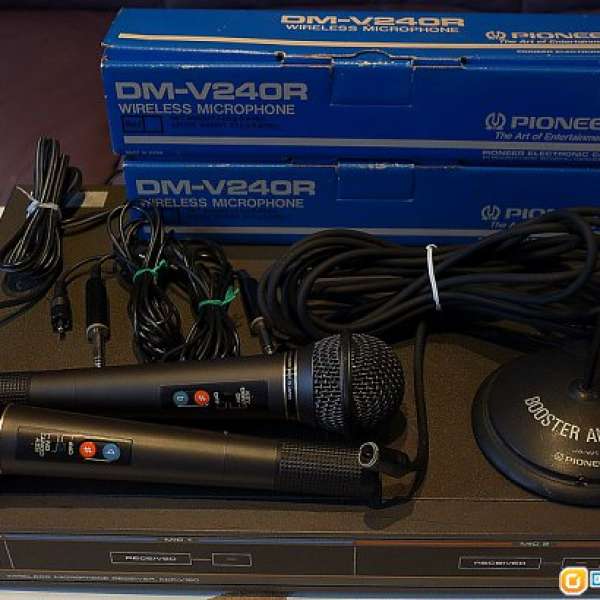 PIONEER WIERLESS MICROPHONE RECEIVER KCR-V160 & KEY CONTROLLER KC-V170