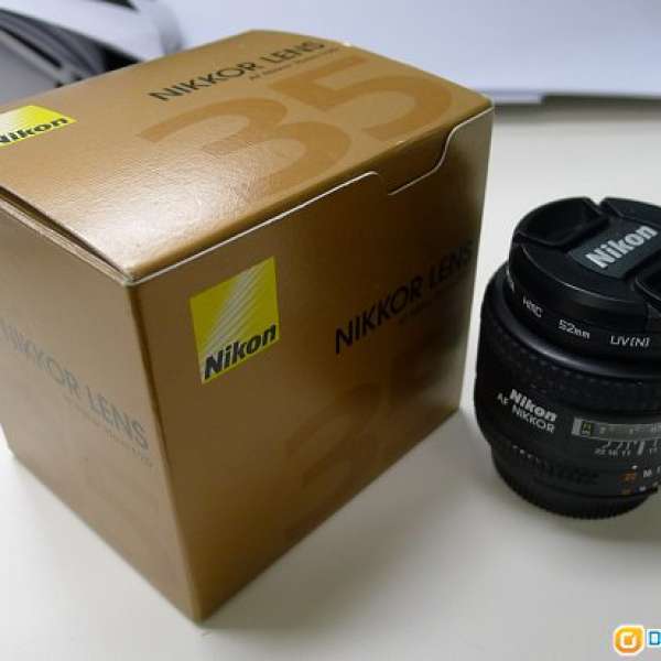 Nikon AF NIKKOR 35mm f 2 D - MIJ, 日本制造, 不議價送Hoya filter