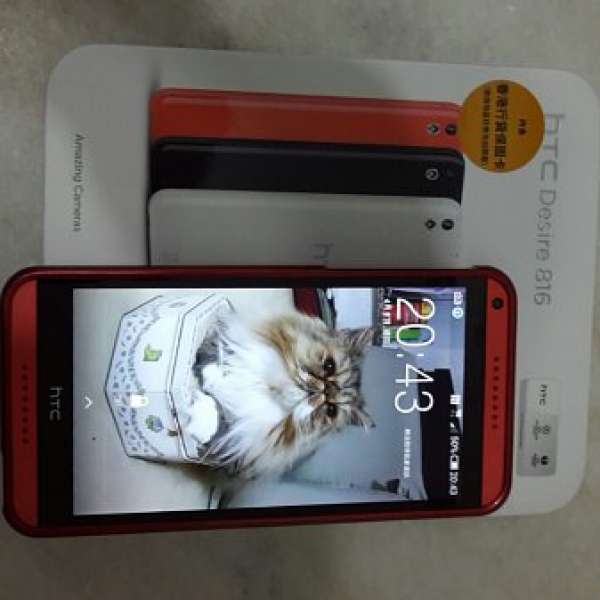 售95% HTC Desire 816 紅色 行貨保用至9月 1400元