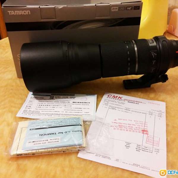 Tamron SP 150-600mm F/5-6.3 Di VC USD + UV Filter (Canon)(保養至8/2019)