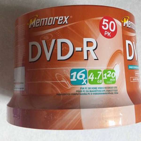 (全新)Imation全球代理memorex DVD-R 16X 4.7GB或 DVD+R 16X 4.7GB