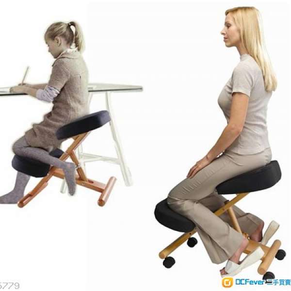 [售] 85% 新坐姿改善跪椅 Office Computer Chair 護脊椅 電腦椅 辦公椅