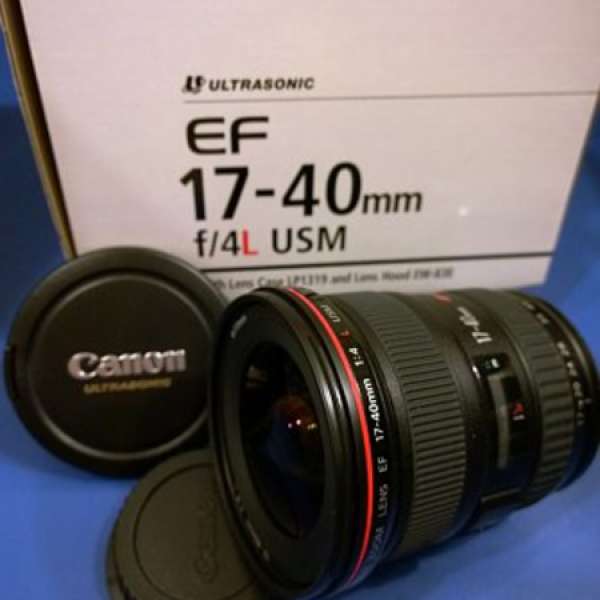 Canon EF 17-40mm f4L USM 紅圈鏡 (行貨有保,尚有9個月）（99.9%新）