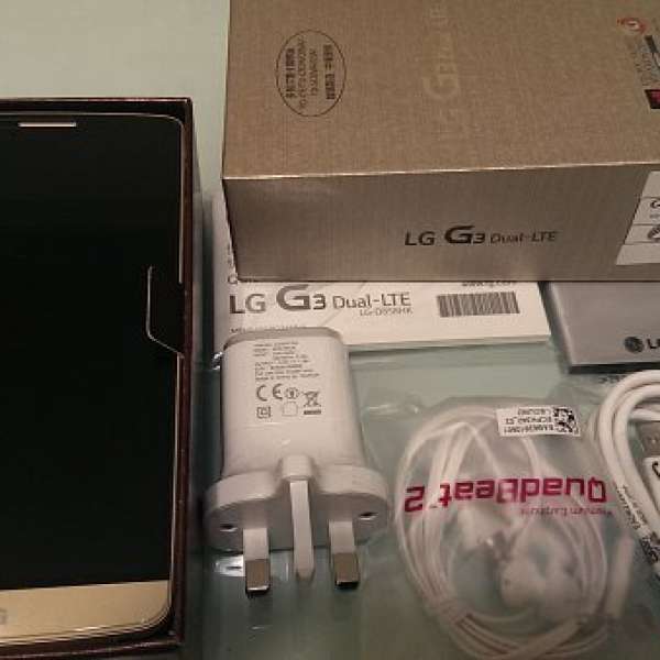 LG G3 金色 香港行貨 LG-D858HK  Dual Sim (32G RAM) 99.99% 新