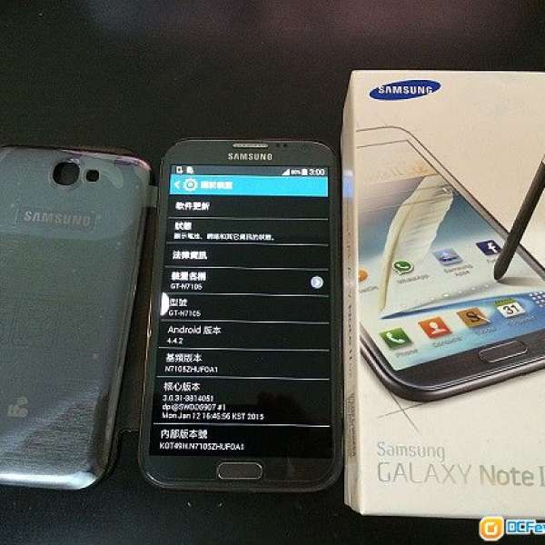 Samsung Galaxy note 2 LTE 16GB 黑色
