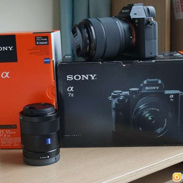 Sony A7II 2870 kit set, Sony 55f18Z