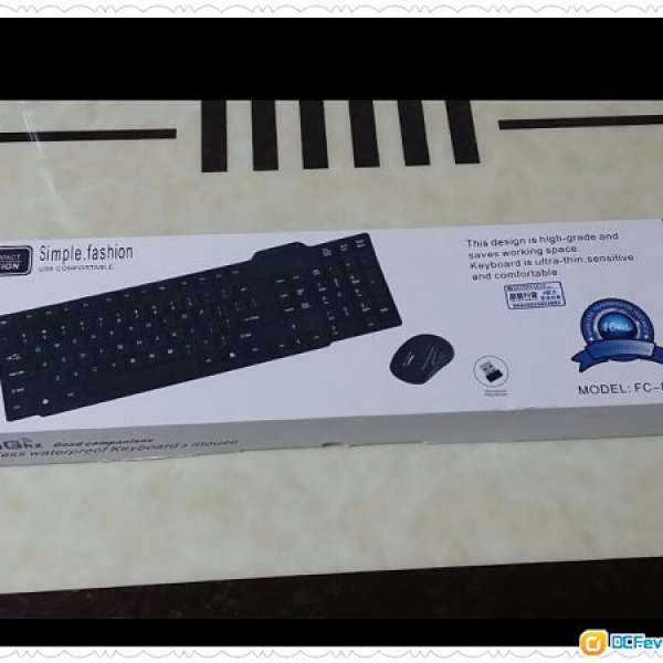 全新2.4Ghz 無線Keyboard+ Mouse