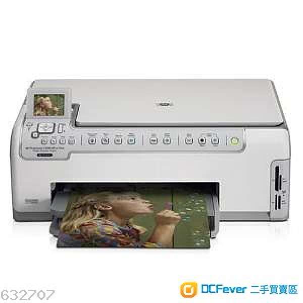 HP Photosmart C5180 三合一打印機  + 6 色獨立填充墨盒 (HP02)