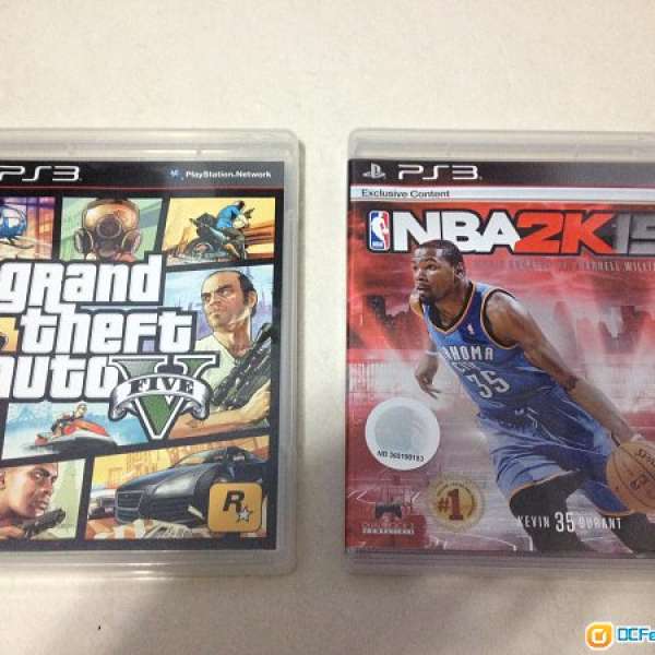 PS3 Game - GTA5 , NBA 2K15