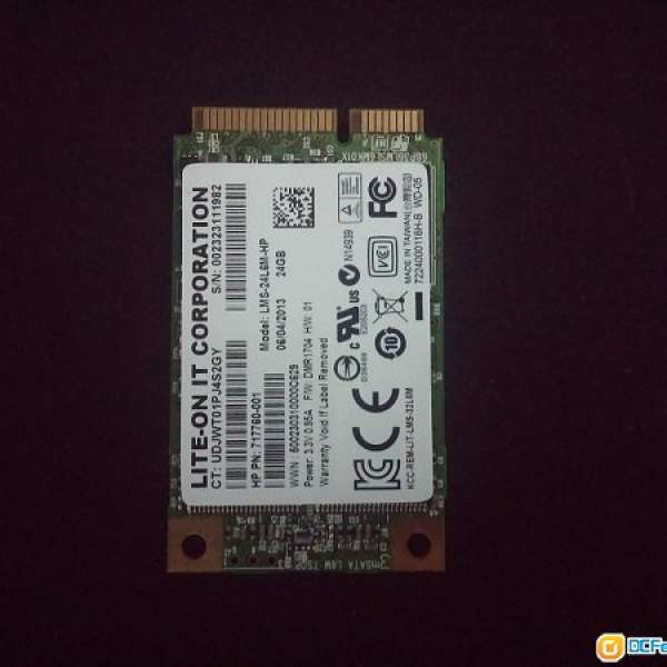 Lite - on m-sata SSD 24 GB