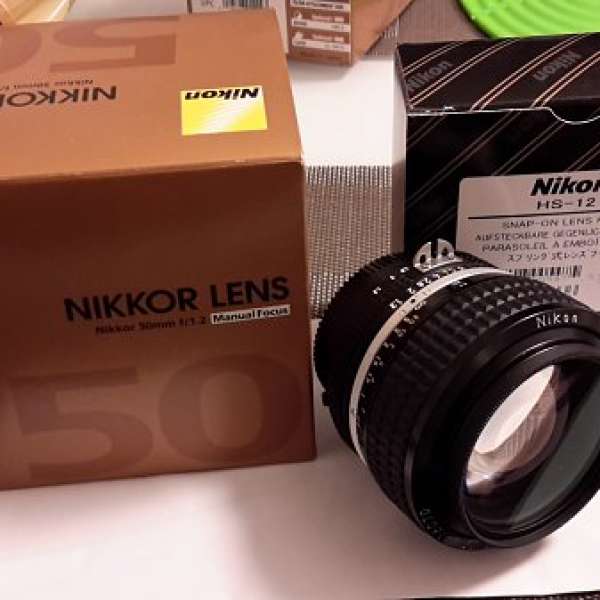Nikon 50mm f1.2 AIS 日本制造 連原廠hood