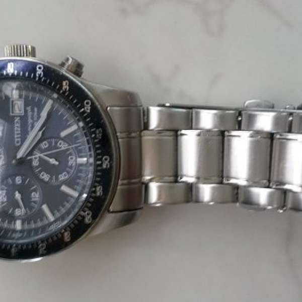 citizen steel watch 80%new