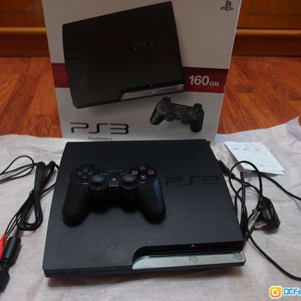 放 PS3 黑色 SLIM 160GB & GTA5 + 2games