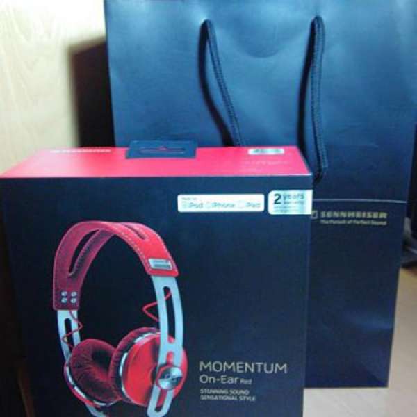 【未開封】Sennheiser MOMENTUM On-Ear 耳機 紅色【街價$13XX】【放$618】【全城最...