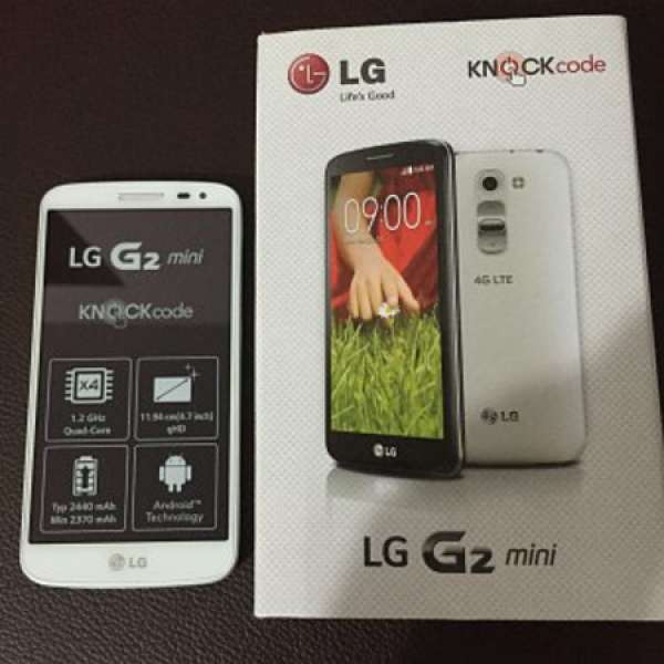 100% 全新LG G2 mini 4G 手機白色 (not Sasmung S6 Apple iPhone Sony HTC Nokia)