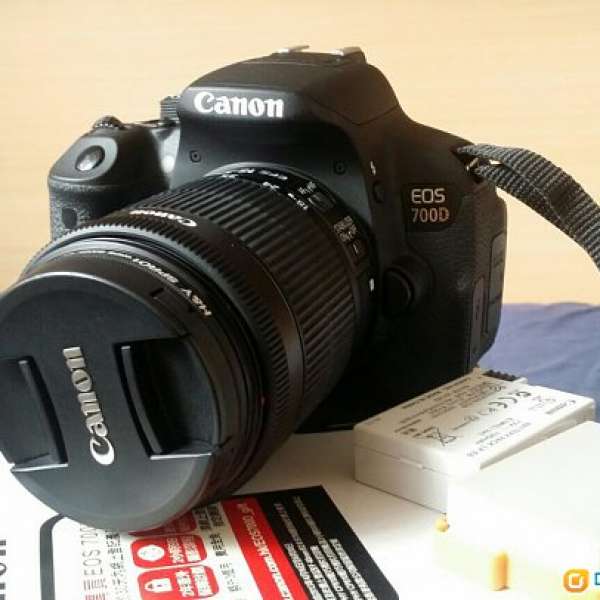 Canon 700d body + 18-55mm kit lens 行貨