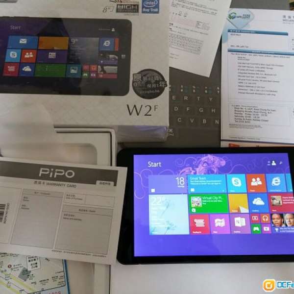 99%新 Pipo Work-W2F (8”, 32G, WiFi) 香港行機 公司測試軟件用
