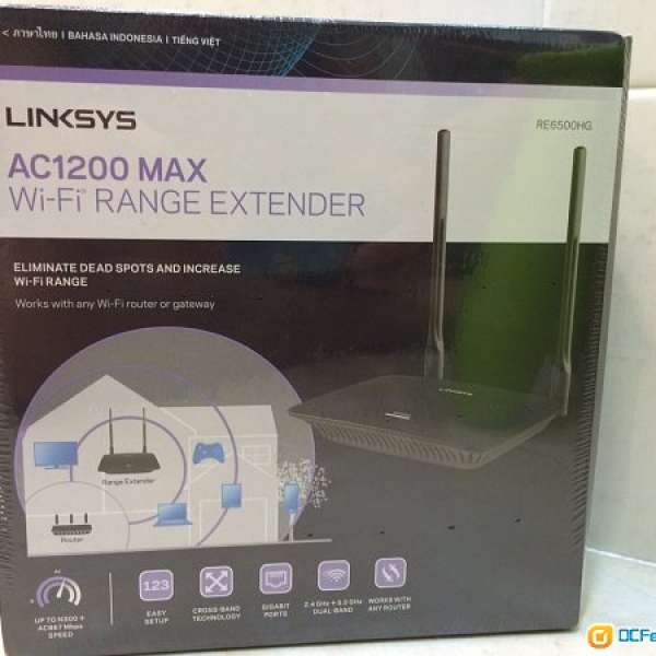 全新未開 Linksys AC1200 WiFi Range Extender