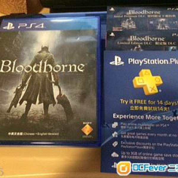 Bloodborne 中英合版, code未用及14天免費 PS Plus